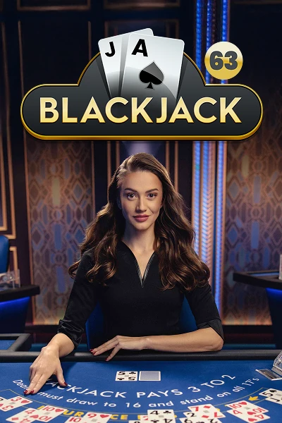 Blackjack 63 live dealer table